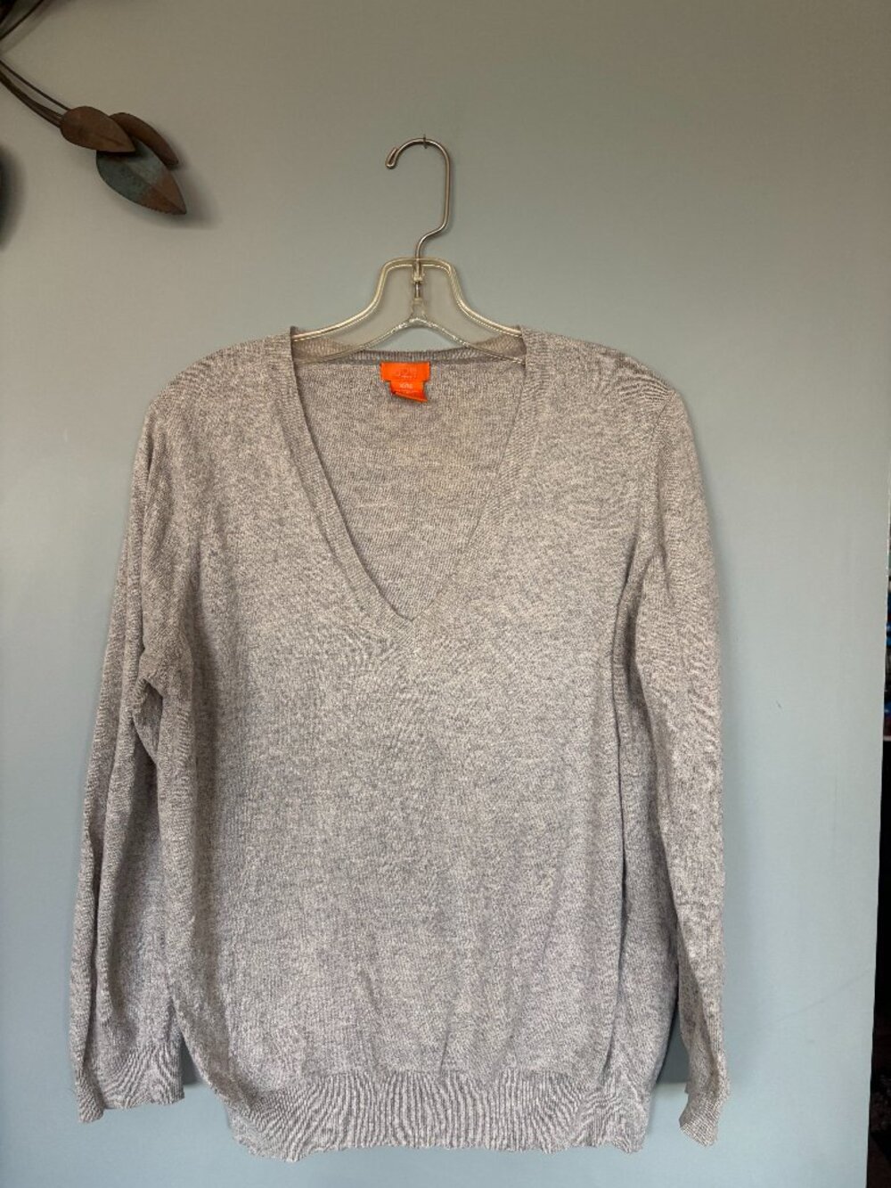 Women's XL Joe Fresh Grey V-Neck Sweater